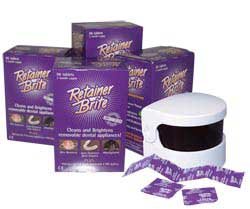 Retainer Brite Cleaning Tablets 1 year Supply   Sonic Cleaner