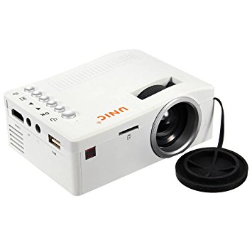 ELEGIANT Full HD 1080P Home Theater LED Mini Portable Projector Cinema USB TV VGA SD AV