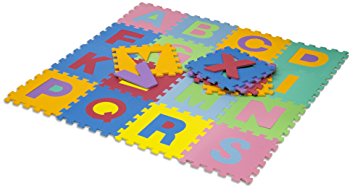 HemingWeigh Kid's Multicolored Alphabet Puzzle Play Mat