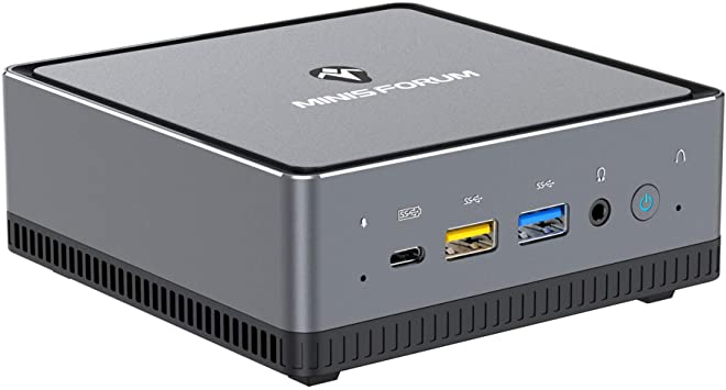 Mini PC AMD Ryzen 5 3550H | 16 GB RAM 256 GB PCle SSD | Radeon Vega 8 Graphics | Windows 10 Pro | Intel WIFI6 AX200 BT 5.1 | 4K HDMI/Display/USB-C | 2X RJ45 Gigabit | 4X USB 3.1 | Small Form Factor