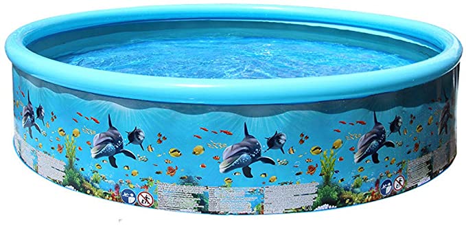 GANENN Inflatable Swimming Pools, Inflatable Family Swimming Pool, Swim Center for Kids,Adults, Backyard Full-Sized Inflatable Lounge Pool for Kiddie/Adult (Large(155x155x 30cm/61x61 x11.8 in))