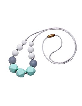 Blulu Baby Silicone Teething Necklace for Mom to Wear