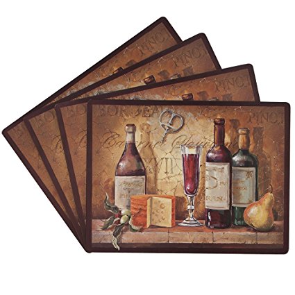 Benson Mills Bordeaux 100-Percent Cork Placemat, Set of 4