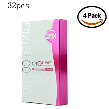 Beautymei 32 pcs 0.05mm Finger Condom, New Generation for Couple Sex Safety Give Your Sex Partner the Best Protection