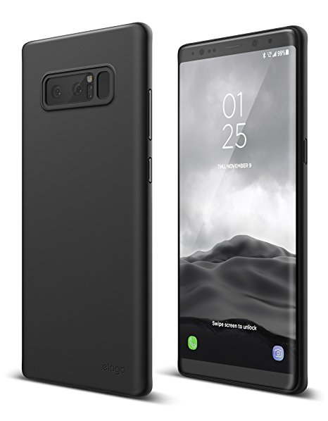 elago Galaxy Note 8 Case [Origin][Black] - [Device Fitting Tested][Minimalistic][Scratch Protection Only][True Fit] - for Samsung Galaxy Note 8