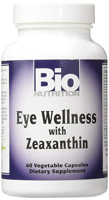 Bio Nutrition Eye Wellness with Zeaxanthin Vegetarian Capsules, 60 Count