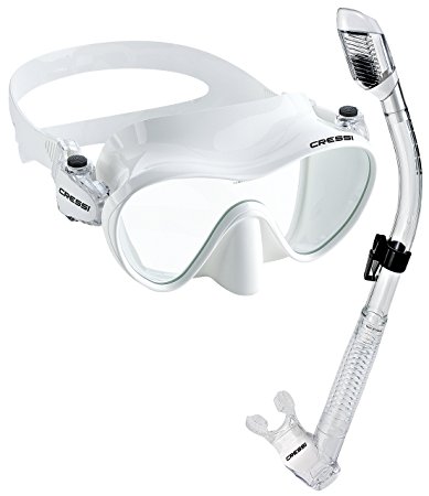 Cressi Scuba Diving Snorkeling Freediving Mask Snorkel Set