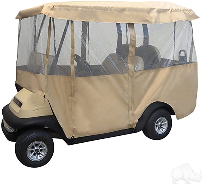Deluxe 4 Sided 88" Top Golf Cart Driveable Enclosure