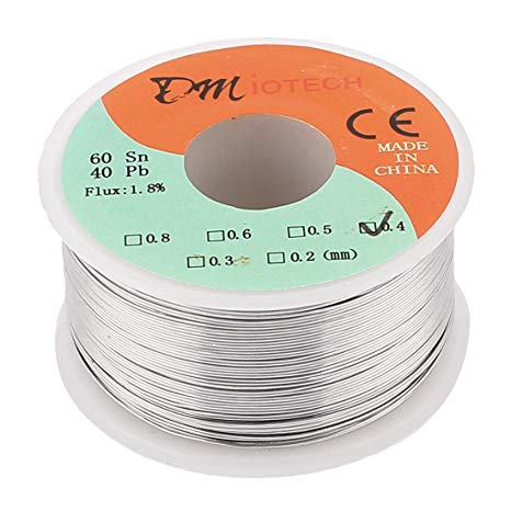 DMiotech 0.4mm 150G 60/40 Rosin Core Tin Lead Roll Soldering Solder Wire