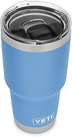 YETI Rambler 30 oz Tumbler, Stainless Steel, Vacuum Insulated with MagSlider Lid, Pacific Blue