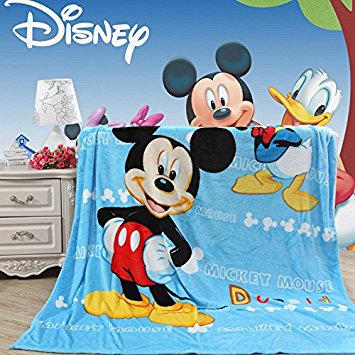 Blaze Children's Cartoon Printing Blanket Coral Fleece Blanket (28 By 40 Inch, Mickey Mouse)