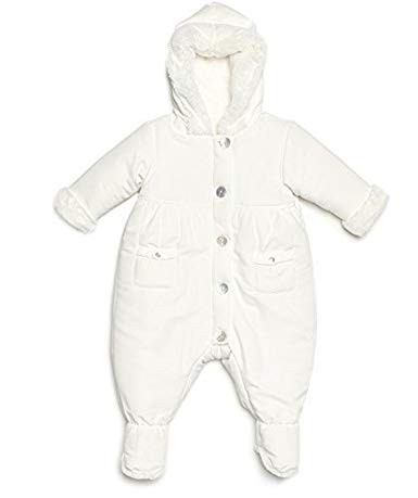 Leveret Barn Baby Snowsuit With Faux Fur (bunting, Pram) Size 3-12 Months