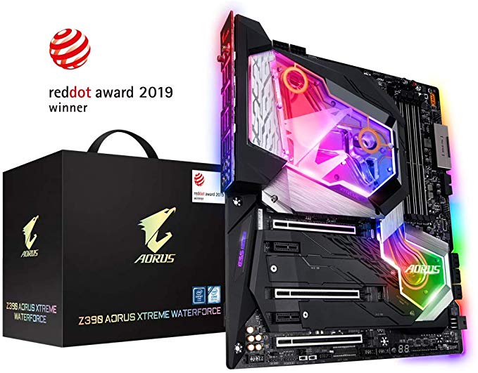 GIGABYTE Z390 AORUS Xtreme WATERFORCE (Intel LGA1151/Z390/E-ATX/All-In-One Monoblock/3xM.2 Thermal Guard/Onboard Intel CNVI 802.11ac 2x2 Wave 2 Wi-Fi/ESS Sabre DAC/Motherboard)