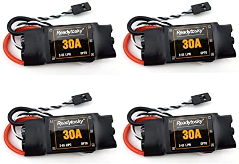 Readytosky 30A ESC 2-6S OPTO Brushless Electronic Speed Controller for F450 S500 ZD550 RC Helicopter Quadcopter(4PCS)