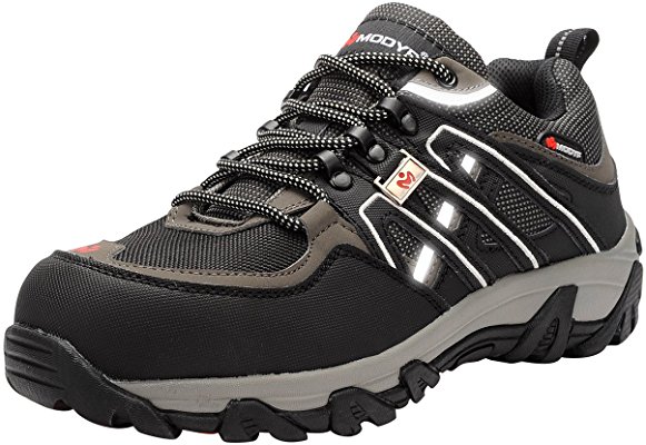 Men's Work Safety Shoes,Modyf Steel Toe Puncture Proof Footwear Industrial and Construction Shoes
