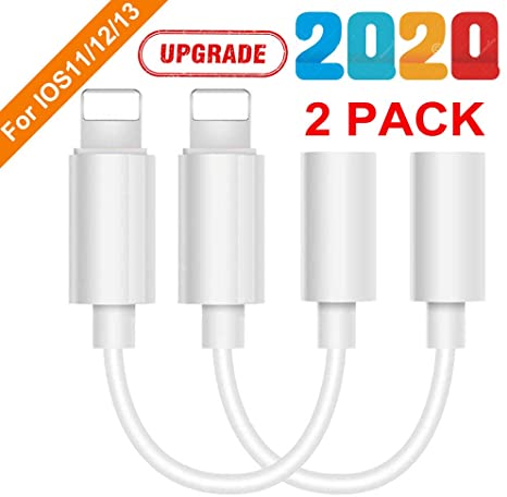 Lighting to 3.5 mm Headphone Adapter Earphone Earbuds Adapter Jack 2 Pack,Easy Use,Compatible with Apple iPhone 11 Pro Max X/XS/Max/XR 7/8/8 Plus Plug and Play Rear Projection TV Replacement Lamps