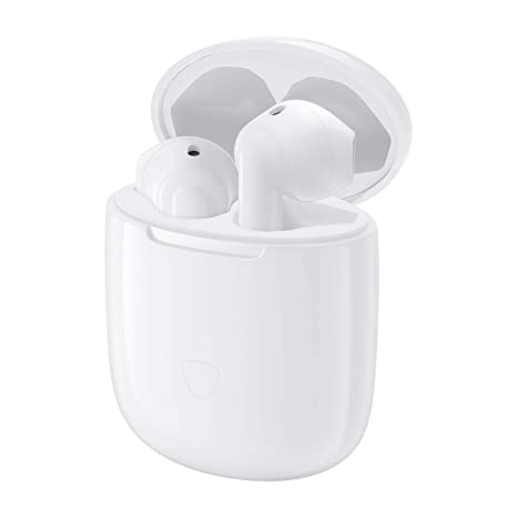 SOUNDPEATS TrueAir True Wireless Earbuds Bluetooth 5.0 in-Ear Headphones, Earphones Built-in Mic, Touch Control, 600 mAh Battery, 30 Hours Playtime, Qualcomm Chipset with AptX HD Audio- White