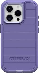 OtterBox iPhone 15 Pro (Only) - Defender Series Case - Mountain Majesty (Purple) - Case Only - Screenless - Rugged & Durable - with Port Protection - Microbial Defense Protection