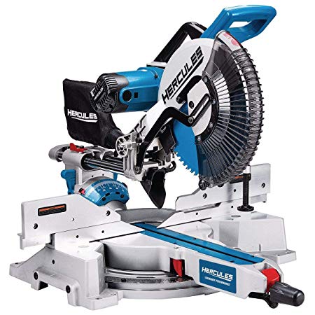 Professional 12 in. Double-Bevel Sliding Compound Miter Saw; Comes with Dust Bag, Blade Wrench, Clamp, and Carbide-Tipped Blade
