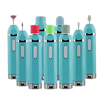 Herefind Professional Electric Manicure & Pedicure Set, Portable Nail File System & Callus Remover, 9 IN 1 Nail Drill Kit Tools, Nail Care Set with Hair Remover