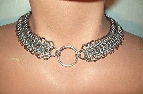 Slave collar, chainmaille, choker, necklace, chainmail, bdsm