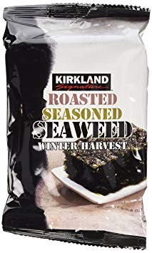 10 Pack Kirkland Signature Roasted Seasoned Seaweed Winter Harvest- 17gm Package