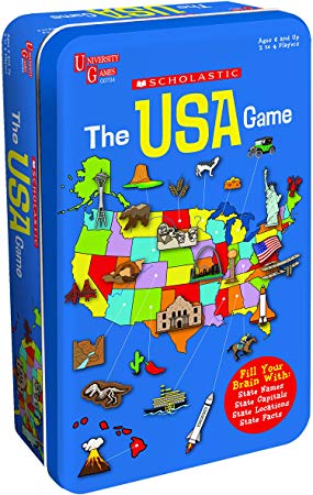 The Scholastic USA Game Tin