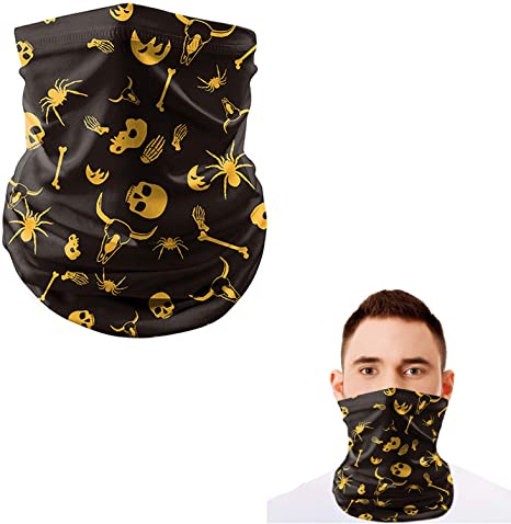 Anni Coco Stretchable Bandanas Neck Gaiter Face Cover Headwear Scarf,Balaclavas for Women Men Outdoors Sport Fishing Running Cycling Halloween