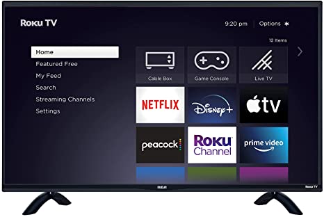 RCA 32-inch Flat Screen 720p Roku Smart LED TV - RTR3261, 2021 Model