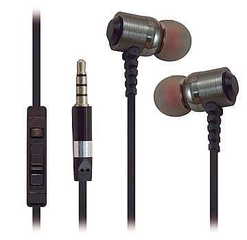 Super High Clarity Metal Noise-Isolating Heavy Duty 3.5mm Stereo Earbuds/Headset/Headphone for Motorola DROID MAXX 2/DROID Turbo 2 (Black) - with Mic & Volume Control   Carry Bag