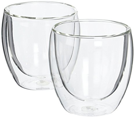 Bodum Pavina 8-Ounce Double Wall Glass, Pack of 2, Small, Clear