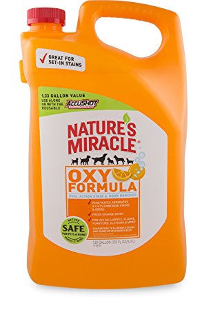 Nature's Miracle Oxy Pet Stain & Odor Remover, 1.33 gallon (P-96931)