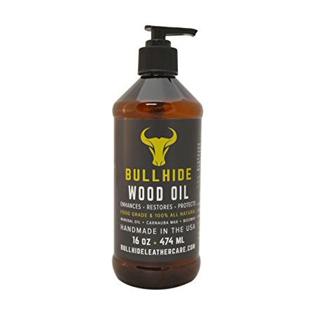Bullhide Wood Oil 16 oz // Food Grade, All Natural Ingredients & Handmade in the USA