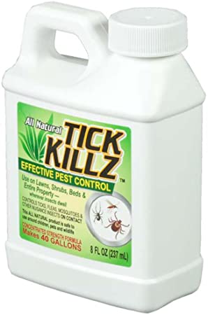 Tick Killz All Natural Insect Killer Repellent (8 Ounce Concentrate)