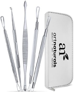 Art Naturals Blackhead Remover Dermatologist Grade Kit, Removes Blackheads & Blemishes, BEST Extractor Tool Set - Treats Pimples, Facial Acne & Comedones -100% Hygienic, Skin Safe, Won't Cause Redness