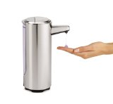 simplehuman 11 oz Sensor Pump with Soap Sample Brushed Nickel