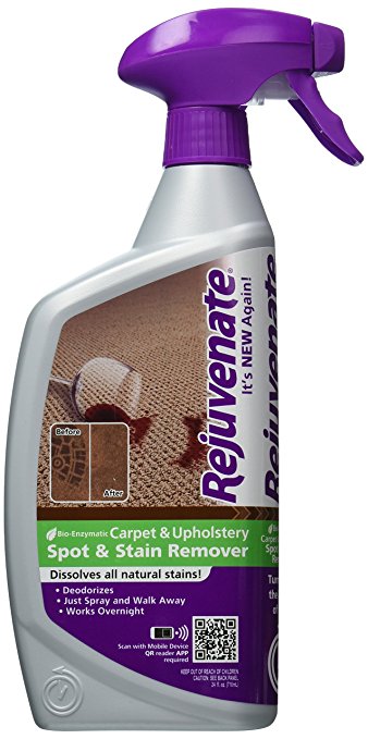 Rejuvenate RJ24CU Bio-Enzymatic Carpet and Upholstery Cleaner, 24-Ounce