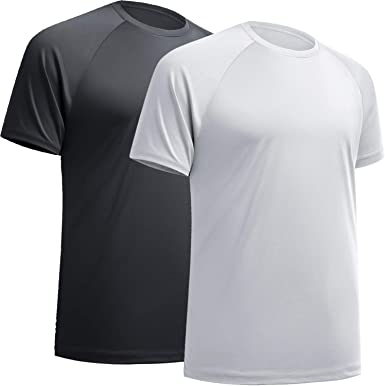 BALENNZ Workout Shirts for Men, Moisture Wicking Quick Dry Active Athletic Men's Gym Performance T Shirts