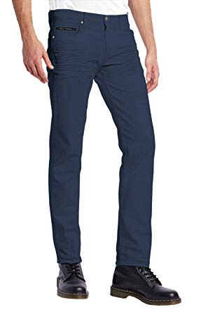 ETHANOL Mens Slim Hyper Stretch Motion Denim Jean with Short and Tall Inseams