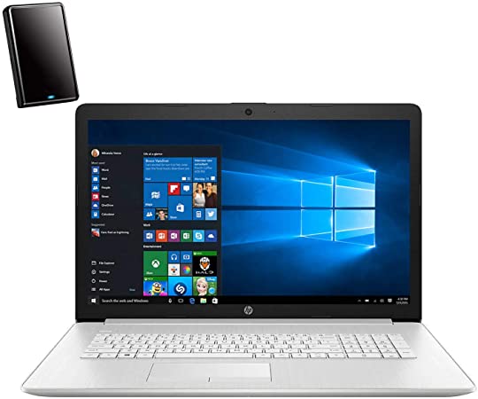 HP 17 17.3" HD  Touchscreen Laptop Computer, Hexa-Core AMD Ryzen 5 4500U up to 4.0GHz (Beats i5-1035G1), 32GB DDR4 RAM, 1TB PCIe SSD, DVDRW, Backlit Keyboard, Windows 10, iPuzzle 500GB External HD