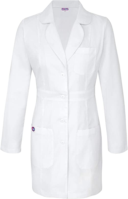 Sivvan Women's Lab Coat 33" Length with Adjustable Belt