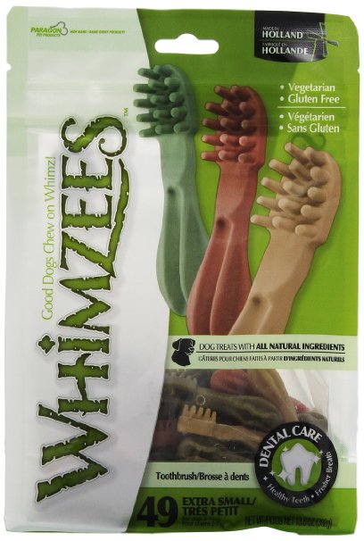 Paragon Whimzees Toothbrush Star Dental Treat for Dogs