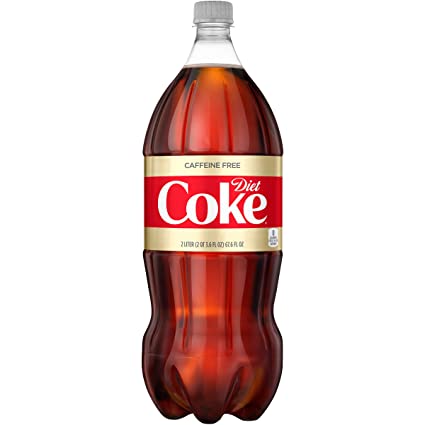 Diet Coke Caffeine Free Soda Soft Drink, 2 Liter Bottle