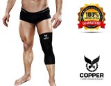 Copper Compression Gear PREMIUM Fit Recovery Knee Sleeve - GUARANTEED To Speed Up Recovery