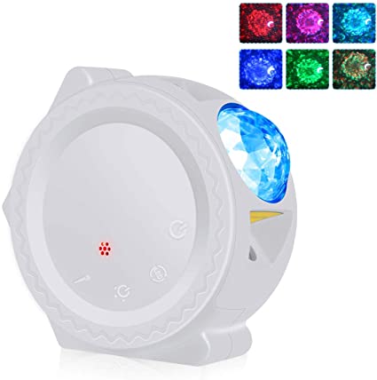 Star Projector 3-in-1 Sky Moon Projector Light 6 Color Starry Night Light Projector with Voice Control 360 Degree Rotating 4H Auto-Off Night Sky Projector for Bedroom Party Birthday