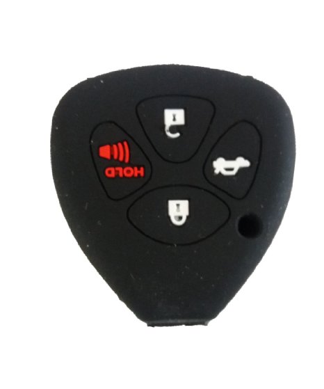 Silicone Rubber Keyless Entry Remote Control Transmitter Combo Key Fob Case Cover Skin Protector for Toyota Camry Rav4 Avalon Matrix Venza Yaris