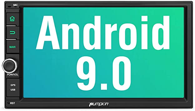 PUPMKIN Android 9.0 Double Din Car Stereo with Sat Nav Bluetooth Support GPS Navigation Android Auto DAB  WIFI 64GB USB SD 7" Touch Screen Fast Boot