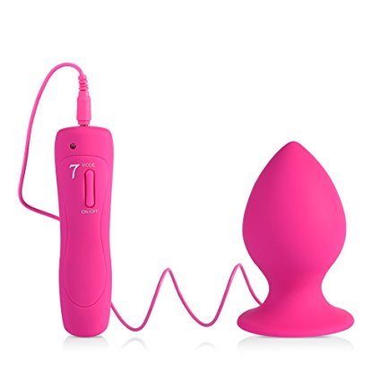 Utimi Silicone 7 Mode Control Handle Vibrating Butt Plug Large Anal Vibrator Sex Toys