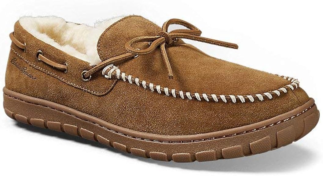 Eddie Bauer Men's Shearling-Lined Moccasin Slipper