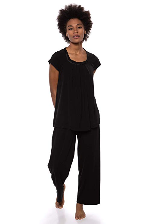 Women’s Pajamas in Bamboo Viscose (Bamboo Bliss) Cozy Sleepwear Set by Texere